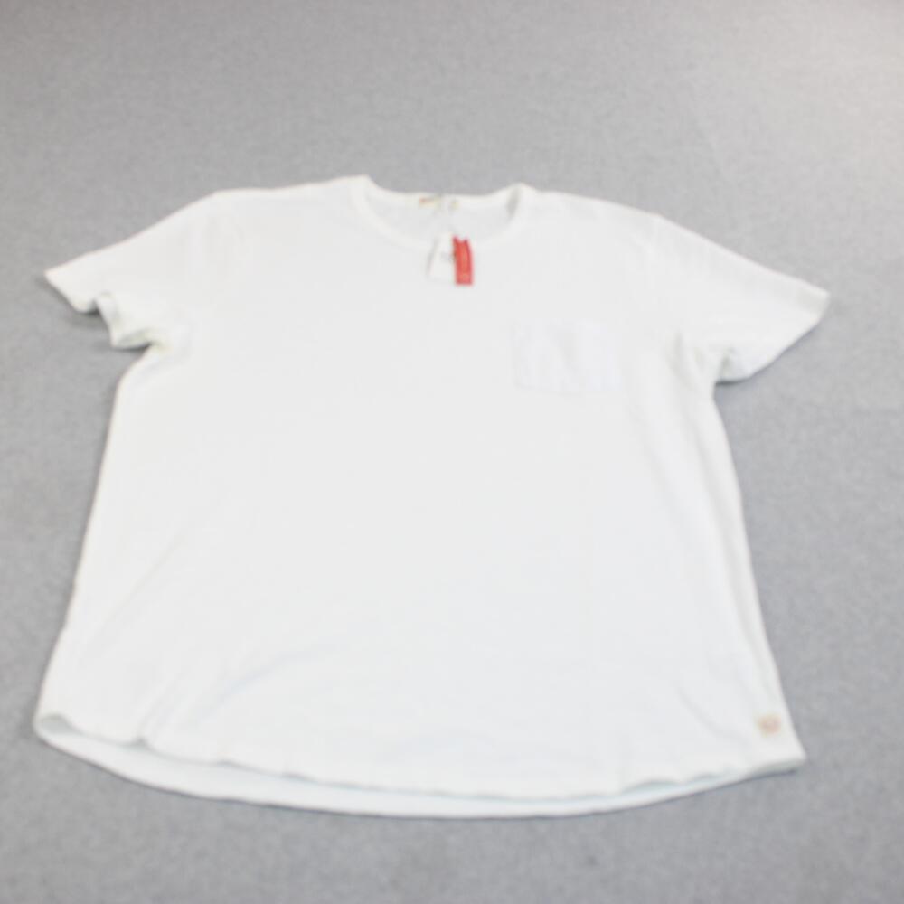 Marine Layer Shirt Mens Large White Heavy Slub Pocket Tee Heritage Classic Comfy
